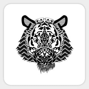 the wild tiger in ecopop the siberian beast art Sticker